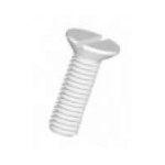 Šrouby celoplastové se zapuštěnou hlavou s drážkou