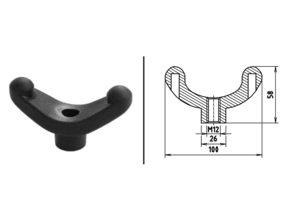 Křídlová matice - velká